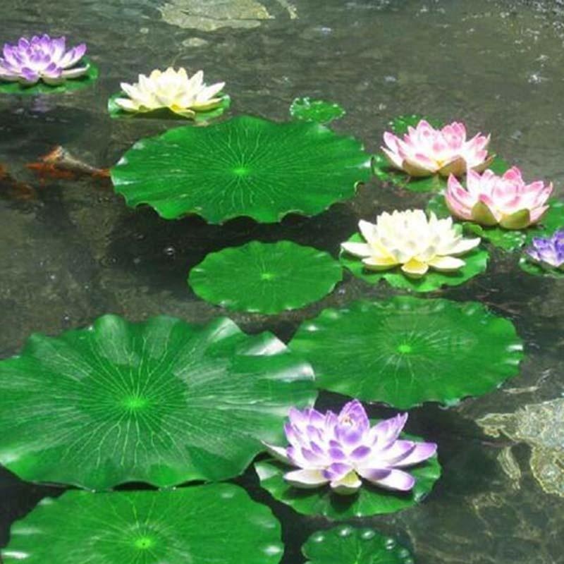 Folhas de Lótus Artificiais 20 - Aquarium Plant Substrate avaliação e preço
