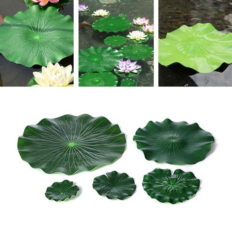 Folhas de Lótus Artificiais 20 - Aquarium Plant Substrate avaliação e preço
