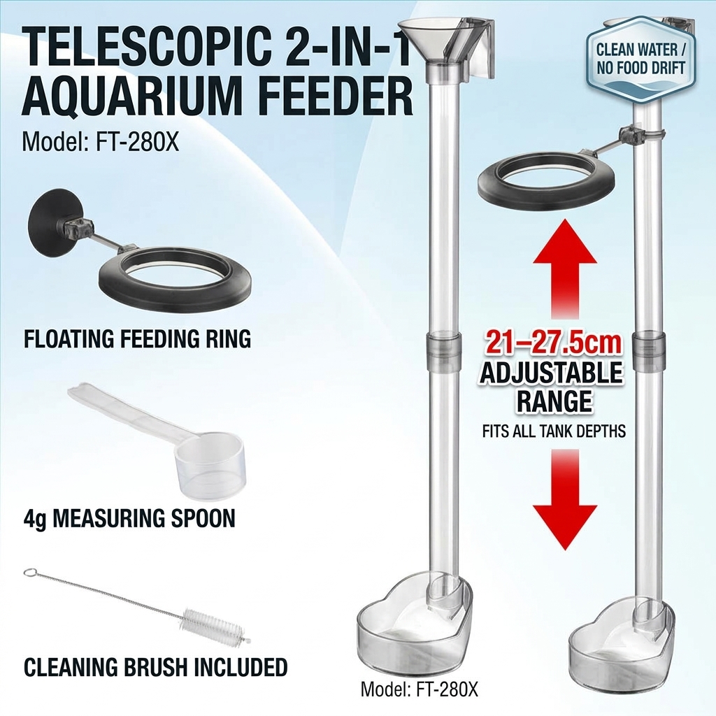 Tubo Telescópico de Acrílico p - Aquarium Fertilizer avaliação e preço