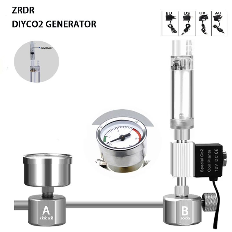 Kit de sistema gerador de CO2  - Aquarium Liquid Carbon avaliação e preço