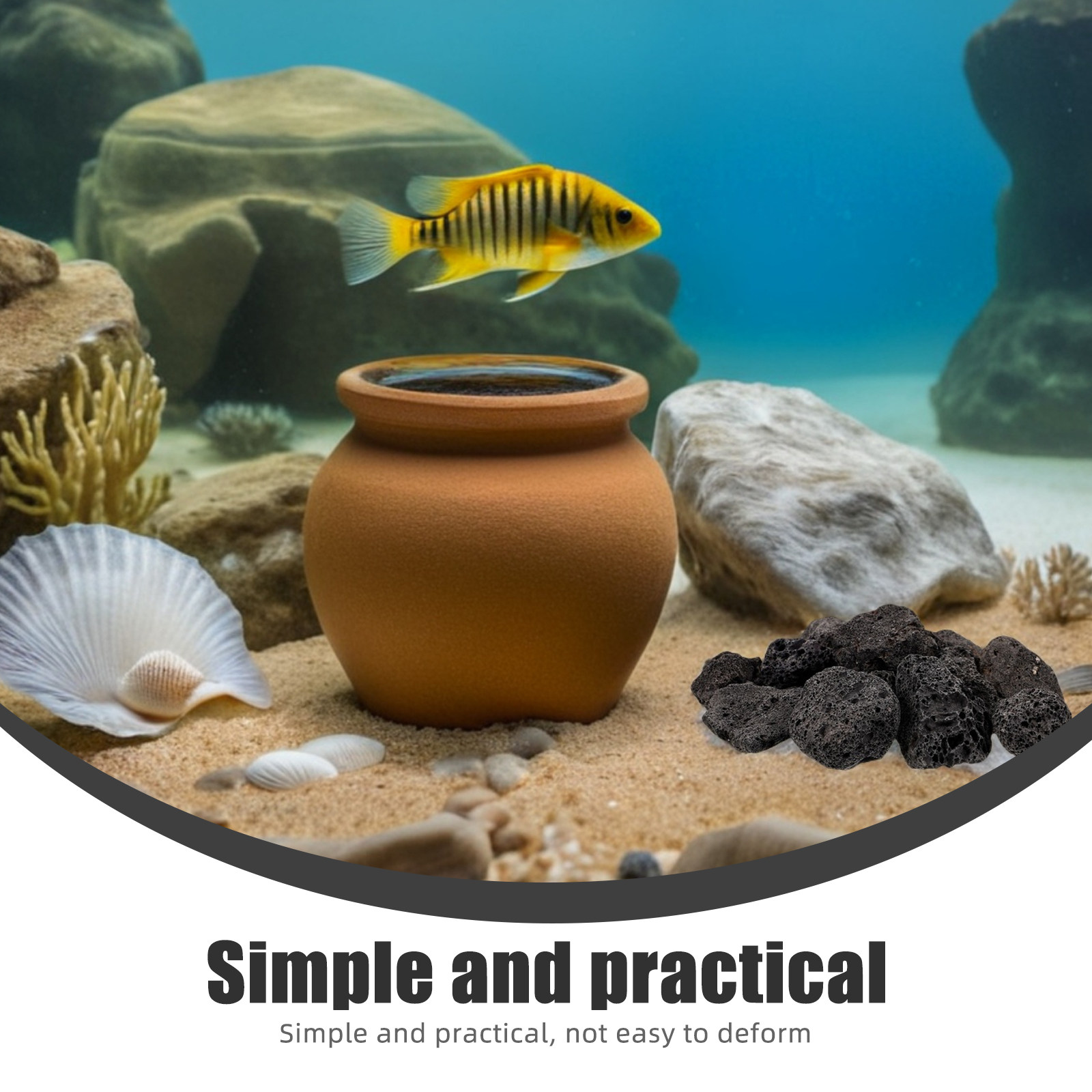 1 Pacote de Pedras Vulcânicas  - Plant Aquarium Pot avaliação e preço